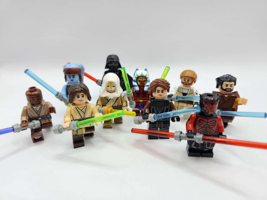 Star Wars Minifigures Mixed Jedi Set of 10 with Anakin, Obi-Wan and More